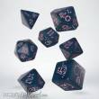 Q-Workshop QWSSLLA01 - Sparkling Llama Dice Set (Glittering dark blue & pink)