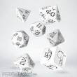 Q-Workshop QWSSLLA02 - Bright Llama Dice Set (White & black)