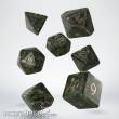 Q-Workshop QWSSRUN05 - Runic Black & white Dice Set (7)