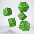 Q-Workshop Würfel QWSWORK30 - Orc Green & yellow 5D6 Dice (5)