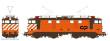 Sudexpress S255226 - E-Lok CP 2552 Laranja Anos 2000 (c/UM) - Ep.V - DC