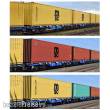 Sudexpress S854005 - 3 piece set, Sggrrs 80 Innofreight / Budamar HC containers Vagões / wagon