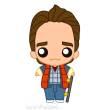 SD Toys SDTUNI22504 - Zurück in die Zukunft Pokis Minifigur Marty McFly 6 cm