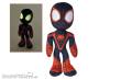Simba SIM6315875812X12 - Marvel Plüschfigur Glow In The Dark Augen Miles Morales 25 cm