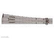 Peco SL-E89 - Code 100 Weiche links 12° großer Radius