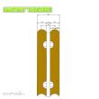 Magnorail SO-11 - Gleisabdeckungshalter 60cm gerade