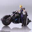 Square-Enix SQEXFF07ZZ009 - Final Fantasy VII Bring Arts Actionfigur und Fahrzeug Cloud Strife & Hardy-Daytona 15 cm