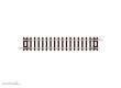 Peco ST-1 - Setrack N Code 80 87 mm gerades Gleis