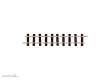 Peco ST-401 - Setrack H0e 87 mm gerades Gleis 8er Packung