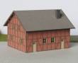 Modellbau Laffont T502 - Fachwerk-Bauernhaus in Ziegelausführung