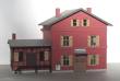 Modellbau Laffont T5711 - Bahnhofsgebäude mit Güterschuppen mit Ziegelfassade