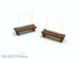 Modusteck TT162020 - Bahnsteigbank 1 21,6 x 7,3 mm