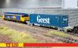 Hornby TT6033 - Containertragwagen TOUAX Sffgmss IFA Wagon GEEST 45ft Container