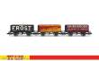 Hornby TT6042 - 3teiliges Set offene Güterwagen 7 Plank - ´Lowe & Warwick´ ´Bernard T Frost´ ´Shirebrook´ - Ep.I