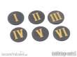 Tabletop-Art TTA501066 - Objective Marker 25mm - BlackGlitter/Gold (6)