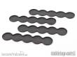Tabletop-Art TTA501122 - Movement Tray - Flat Bases - 25mm 5s Bar - Black (4)