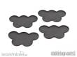 Tabletop-Art TTA501123 - Movement Tray - Flat Bases - 25mm 5s Cloud - Black (4)