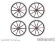 Tabletop-Art TTA601118 - Cart Wheels - Set 1 (4)