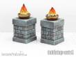 TableTop Art TTA800025 - Feuerschalen auf Säulen - Set 1 (2)