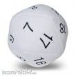 Ultra Pro Neu UP84949 - UP - Dice - Jumbo D20 Novelty Dice Plush in White with Black Numbering