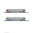 Azar Models V01-CPP1 - Set mit 2 CORAIL SNCF-Personenwagen in Nouvelle-Deco-Lackierung