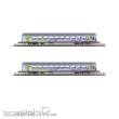 Azar Models V01-ICP2 - Set mit 2 CORAIL VTU-Wagen in Intercités-Lackierung – 2x2. Klasse