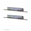 Azar Models V01-ICP2 - Set mit 2 CORAIL VTU-Wagen in Intercités-Lackierung – 2x2. Klasse