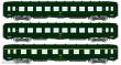 REE Modeles VB-392 - SET of 3 U52 DEV AO short cars, B10 U52 green 306, SNCF Era IV