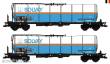 B-Models VB-81098 - 2-teilige Set SNCB Kesselwagen ´Solvay´ - DC 2-Leiter Gleichstom - Ep.V