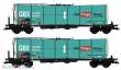 B-Models VB-81105 - 2-teilige Set Kesselwagen ´GBX Leasing Europe´ - DC 2-Leiter Gleichstom - Ep.VI