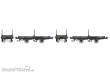 REE Modeles VM-036 - Set de 2 Flat Wagon (Tree trunk transport), Dark grey, CFD Htv 6562 & Htv 6564