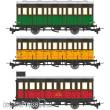 REE Modeles VM-040 - Set of 3 CHICKEN CAGE cars VIVARAIS Tourist Train