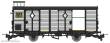 REE Modeles VM-049 - Luggage Cars CFD Light Grey-black metal n°2605 Era. III-IV (2 doors open)