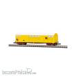 Azar Models W04-VA - SNCF-Güterwagen mit Drehgestellen - Spur Z 1:220 - gelbe Lackierung für den Viehtransport - Seitentüren mit Kuhkopf.