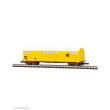 Azar Models W04-VA - SNCF-Güterwagen mit Drehgestellen - Spur Z 1:220 - gelbe Lackierung für den Viehtransport - Seitentüren mit Kuhkopf.
