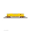 Azar Models W04-VA - SNCF-Güterwagen mit Drehgestellen - Spur Z 1:220 - gelbe Lackierung für den Viehtransport - Seitentüren mit Kuhkopf.