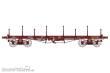 REE Modeles WB-549 - FLAT WAGON TP short and long ranchers n° Qrywv 179491, SNCF Era III B