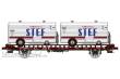 REE Modeles WB-636 - UFR double Era III HR 598143 brown - black frame + 2 trailers STEF