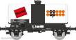 REE Modeles WB-719 - Tank Wagon with brake platform COOP, White, black frame, SNCF Era IV