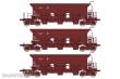 REE Modeles WB-751 - SET of 3 STONE HOPPER Wagon T1 Uas SNCF Era IV