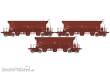 REE Modeles WB-806 - Set of 3 STONE Hopper F70 Uas « INFRA V » SNCF Era VI