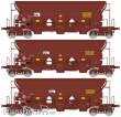 REE Modeles WB-847 - Set of 3 Stone Hopper T8 Tadkks SNCF Era. VI