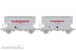 REE Modeles WB-885 - Set of 2 grain wagon CTC Era. IV-V