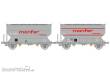 REE Modeles WB-892 - Set of 2 grain wagon MONFER Era. IV