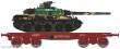 REE Modeles WBA-035 - Flat Wagon SSym46 SNCF Era.IV + Char AMX 30 DU BREUIL 1DB 1RD 3 colours tones