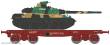 REE Modeles WBA-038 - Flat Wagon SSym46 SNCF Era.IV + Char AMX 30 COLMAR 1DB 1RD 3 colours tones