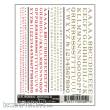 Woodland Scenics WDT504 - Buchstaben u. Zahlen, rot u. gelb