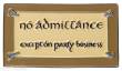 Weta Workshop WETA861804520 - Herr der Ringe Magnet No Admittance (Enamel) 7 cm