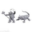 Wizkids WIZ90707 - D&D Nolzur´s Marvelous Miniatures Miniaturen unbemalt Tortle Druid & Wild Shape Giant Lizard