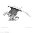 Wizkids WIZ90798 - D&D Nolzur´s Marvelous Miniatures Miniaturen unbemalt Ancient Blue Dragon 20 cm
